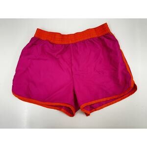 OP Childrens Girls Shorts Swim Cover Athletic Size XL 14-16 Pink Orange